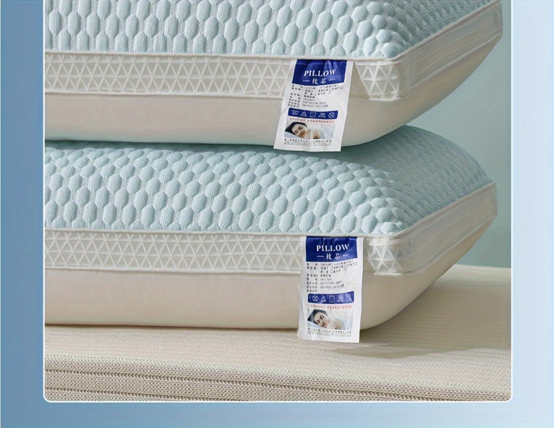 1pc Cold Bean Curd Pillow Supports Neck And Spine For Relaxing Sleep, Sleep Massage Pillow Core, Moisture Absorbing Breathable Household Bedding Pillow Suitable For Living Room, Bedroom, Home Decoration