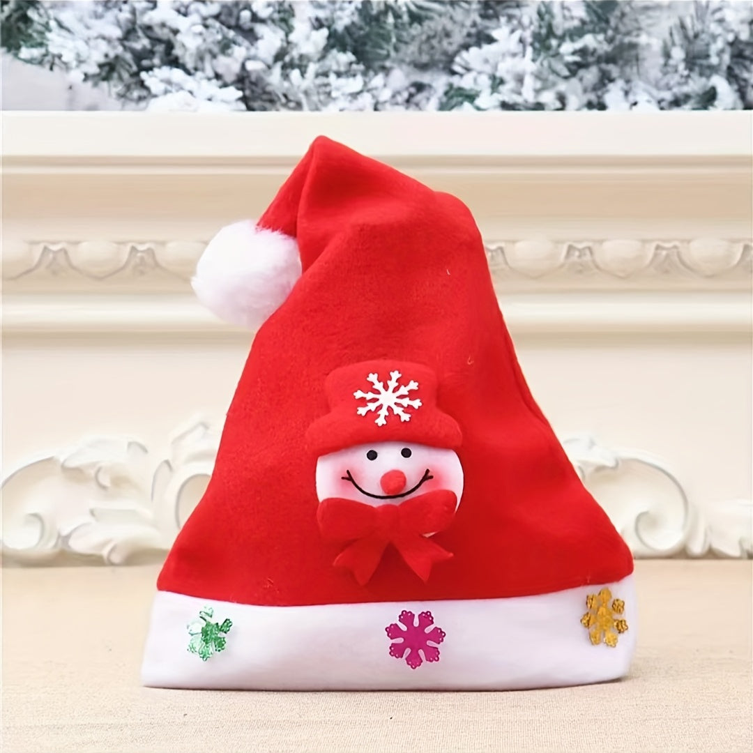 1pc Christmas Luminous Snowman Hat for Adults, Cartoon Christmas Hat, Party Decoration Gift
