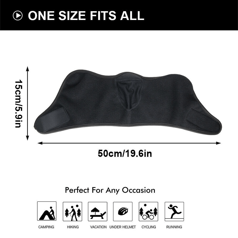 Stay Warm and Comfortable During Winter Activities with this Men's Half Face Mask with Earmuffs!
