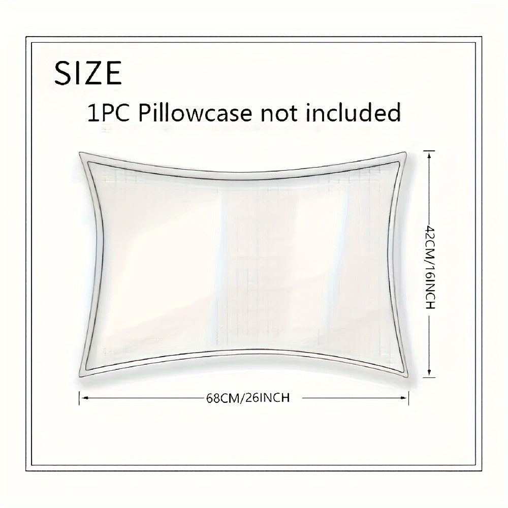 1pc Cold Bean Curd Pillow Supports Neck And Spine For Relaxing Sleep, Sleep Massage Pillow Core, Moisture Absorbing Breathable Household Bedding Pillow Suitable For Living Room, Bedroom, Home Decoration