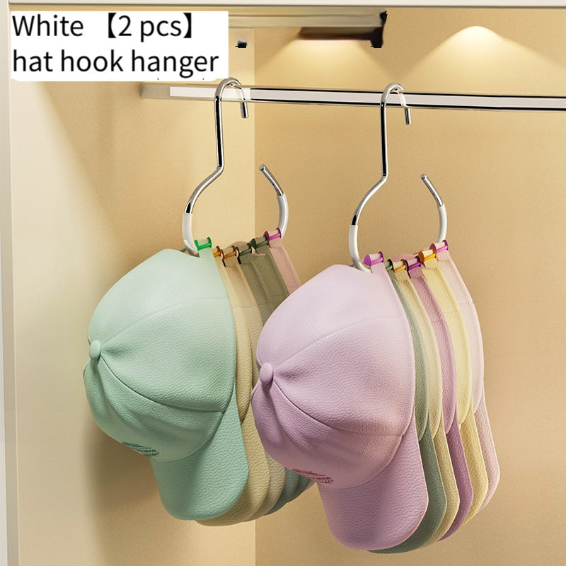 Space-Saving Metal Hat Rack - Portable, Alloy Steel Hanging Organizer for Baseball Caps & More - Perfect for Dorms & Home Storage