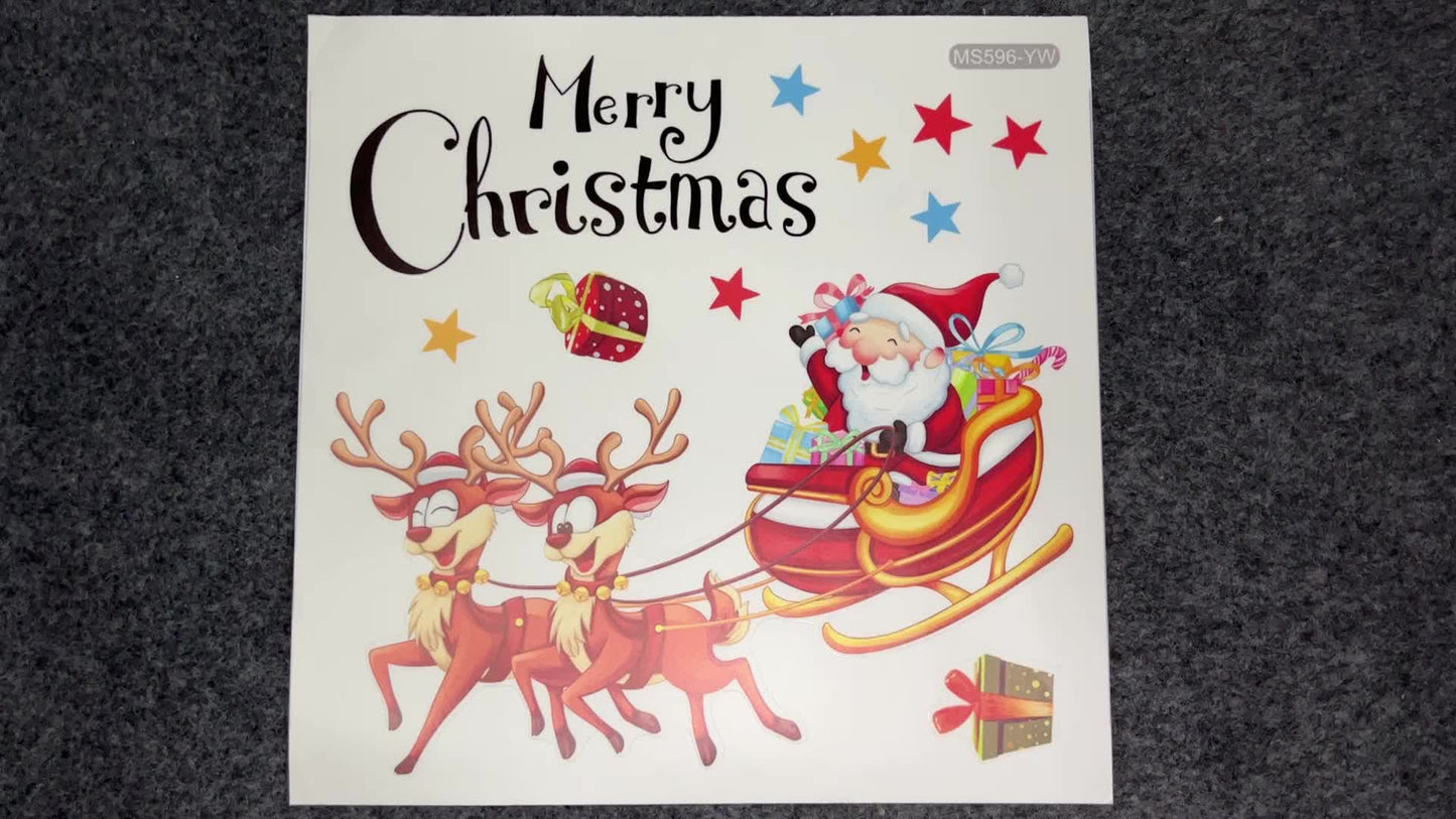 1pc Christmas Elk Reindeer Toilet Lid Decal, Christmas Elk Toilet Sticker, Self-Adhesive Toilet Lid Sticker, Home Decoration, Household DIY Decals, Christmas Decorations, Christmas Gift 2023, Christmas Decorations 2023