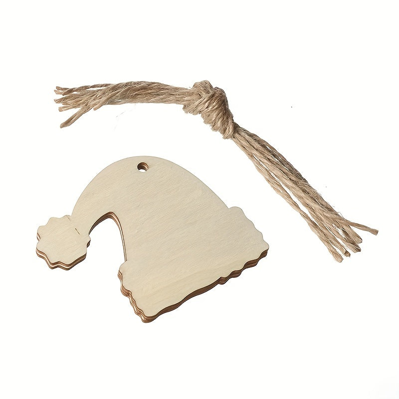 1 Pack, Christmas Pendant Household Decoration Supplies, Wooden Handicrafts, Creative Carving Wood Chips, Christmas Tree Decorations Gifts, Creative Small Gift, Holiday Accessory, Birthday Party Supplies, Birthday Gift, Art C