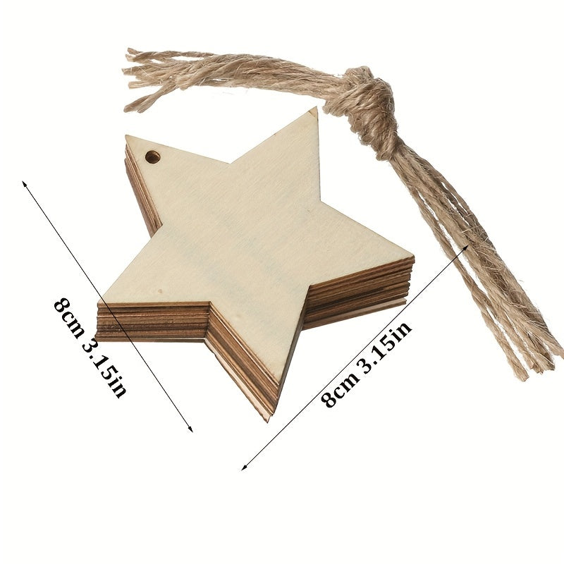 1 Pack, Christmas Pendant Household Decoration Supplies, Wooden Handicrafts, Creative Carving Wood Chips, Christmas Tree Decorations Gifts, Creative Small Gift, Holiday Accessory, Birthday Party Supplies, Birthday Gift, Art C