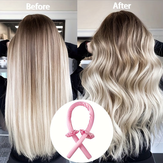 3pcs/Set Bandeau de tige de curling sans chaleur avec liers à cheveux - DIY Lazy Ribbon Hair