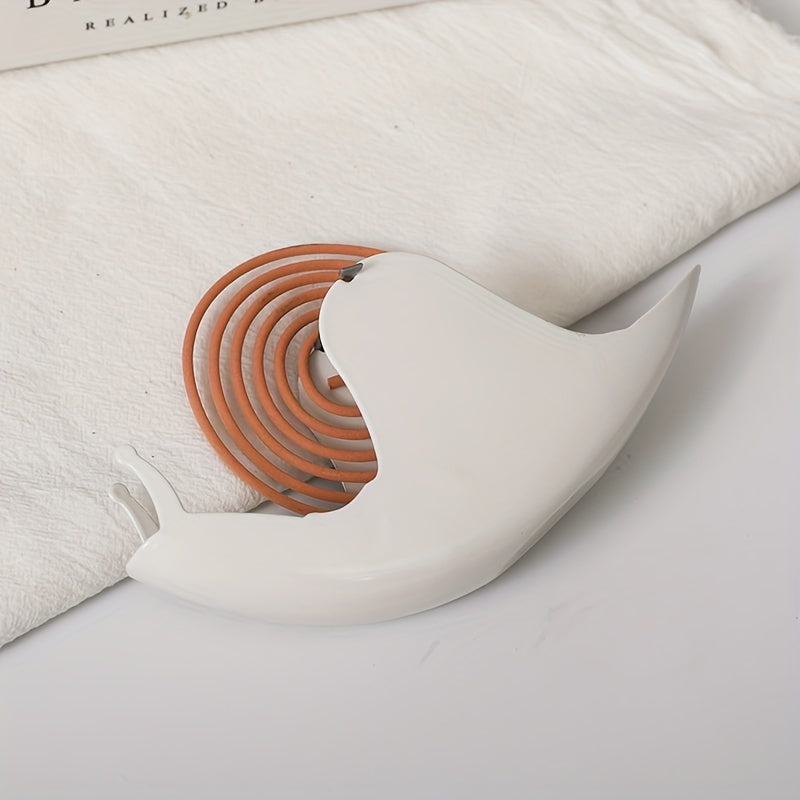 Porte-encens en fer en forme d’escargot 1pc - Décoration intérieure ignifuge, créative et mignonne avec arôme de bois de santal - la décoration esthétique de la chambre