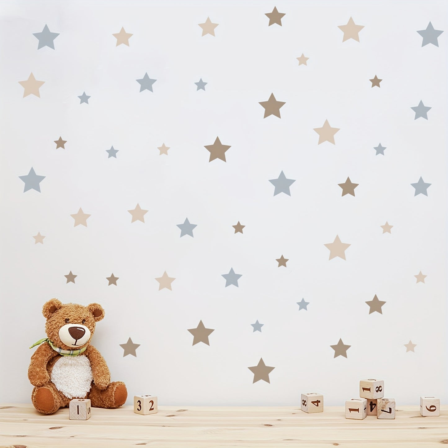 1 Set Creative Wall Sticker, Star Pattern Self-Adhesive Wall Stickers, Bedroom Entryway Living Room Porch Home Decoration Wall Stickers, Removable Stickers, Wall Decor Decals