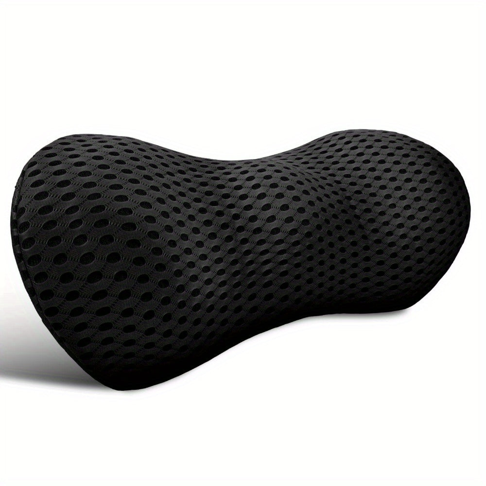 Supreme Memory Foam Lumbar Pillow - Scientific Contour for Instant Pain Relief - Premium Support for Car, Office, Recliner & Bed - Ergonomic Streamline Design for Ultimate Comfort