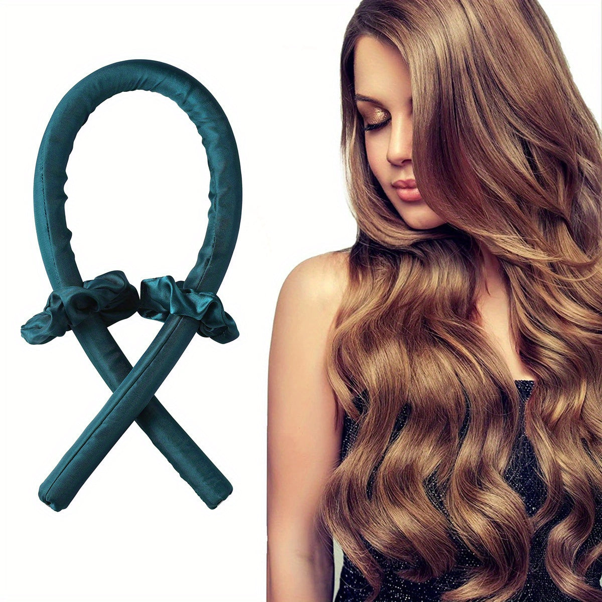 3pcs/Set Bandeau de tige de curling sans chaleur avec liers à cheveux - DIY Lazy Ribbon Hair
