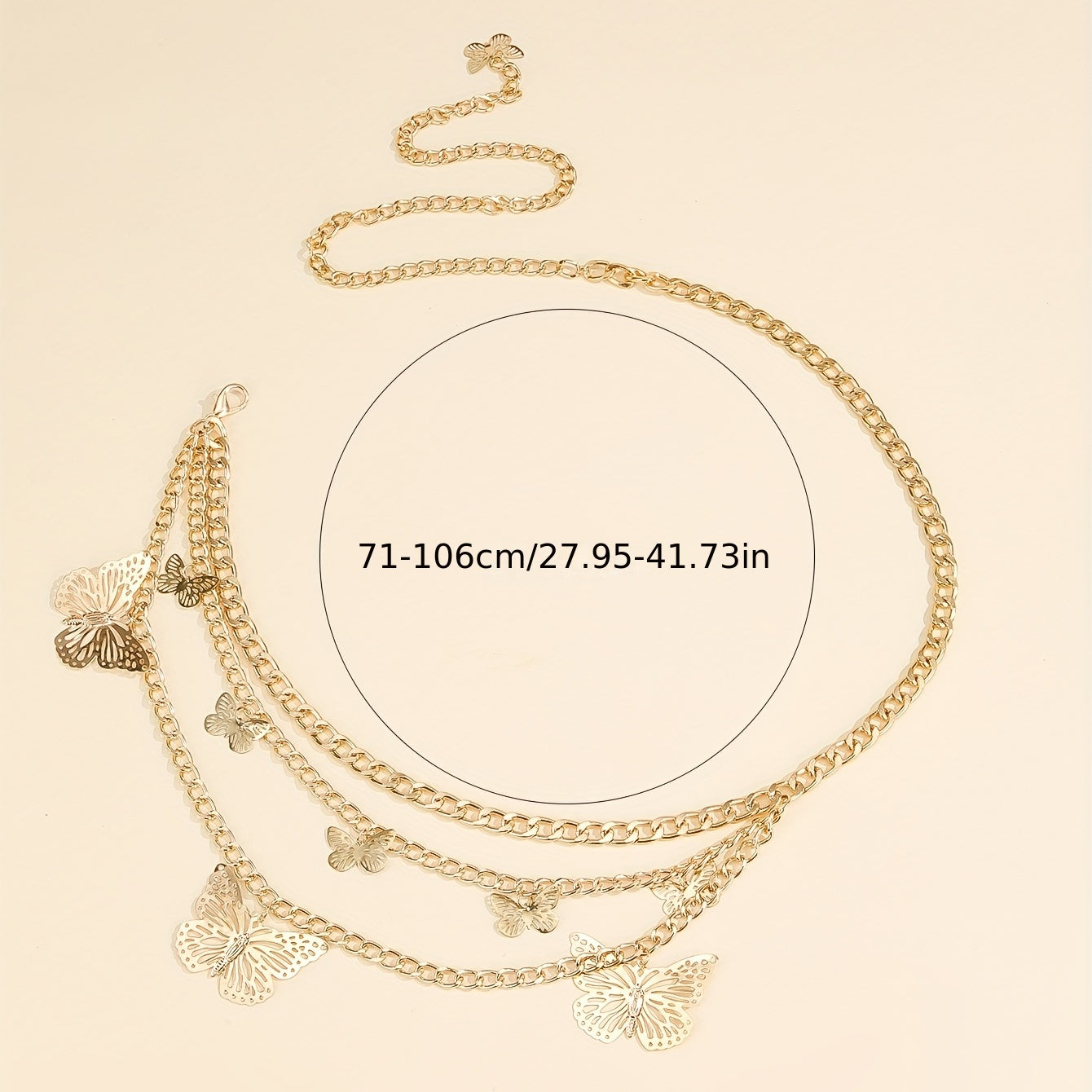 1 Ladies' Fashion Butterfly Body Chain - Body Chains for Party, Travel, Beach, and Vacation - Sexy Body Decoration Accessories with Gift Giving Idea