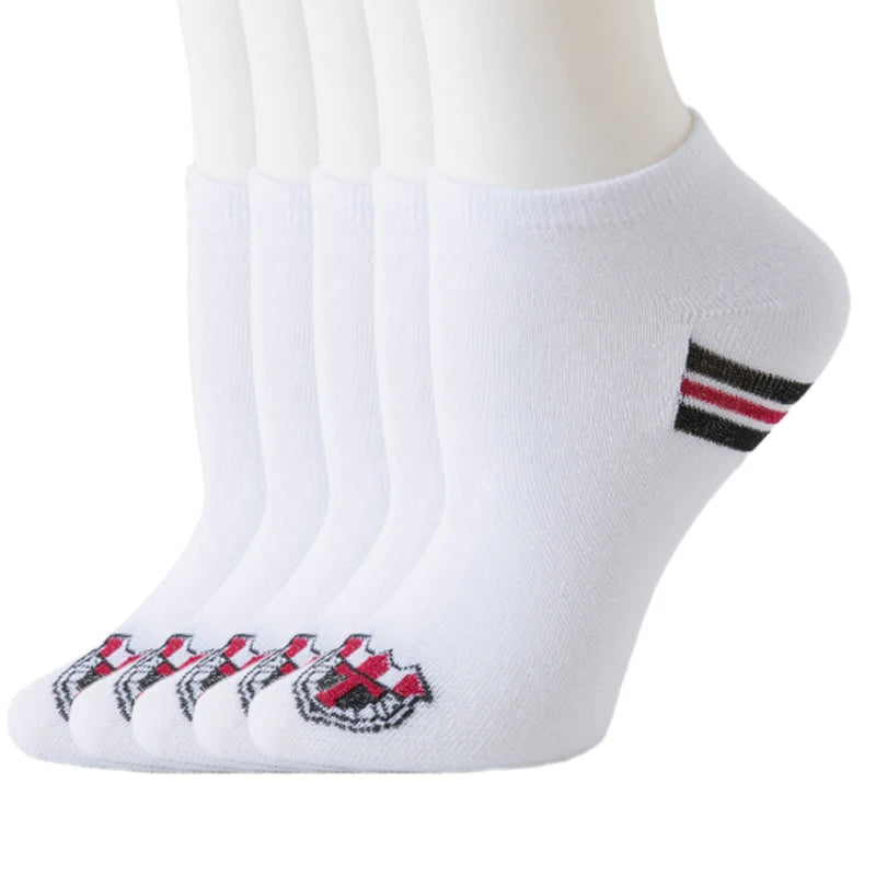 5/8 paires de chaussettes décontractées en coton noir pour hommes et femmes, longueur moyenne, douces et chaudes, automne/hiver, couleur unie