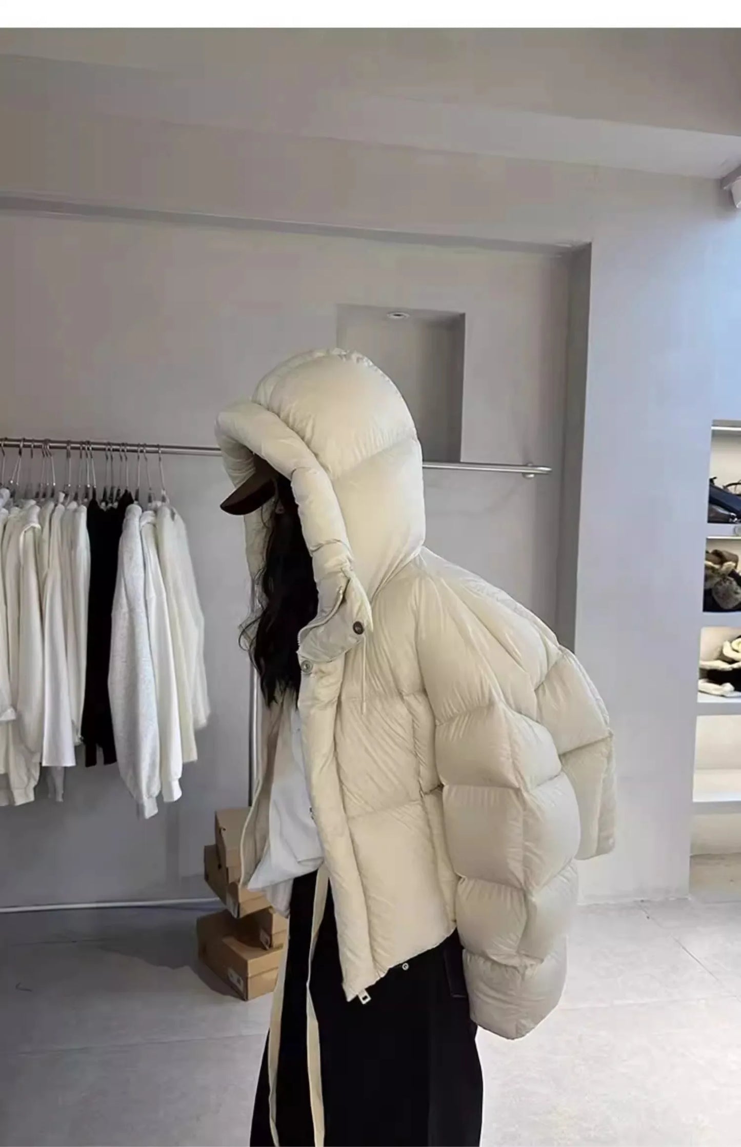 Trendy American Doudoune hiver en  Cotton  femmes Design Vêtements en coton Coupe ample