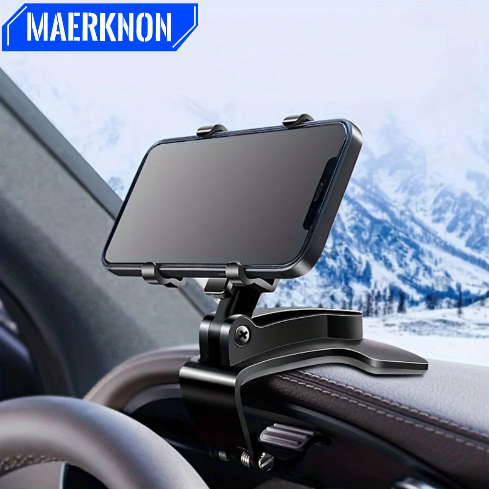 Support de téléphone universel pour tableau de bord de voiture 360 ° Support de voiture pour Smartphone rotatif, pour iPhone,
