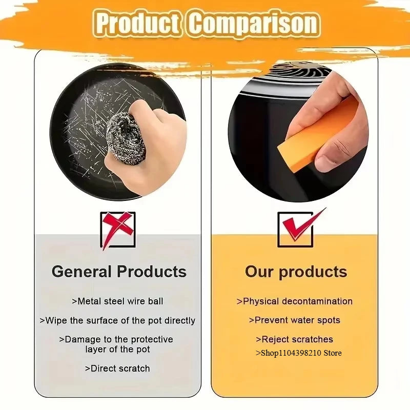 "Efficient Limescale Eraser, Stainless Steel Rust Remover for Kitchen Faucets, Cleaning Rubber for Household Scale Stain Tool"