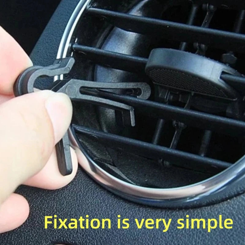 1pc Car Storage Bag Air Vent Dashboard Tidy Hanging Leather Organizer Box Glasses Phone Holder Storage Organizer Car Accessorie