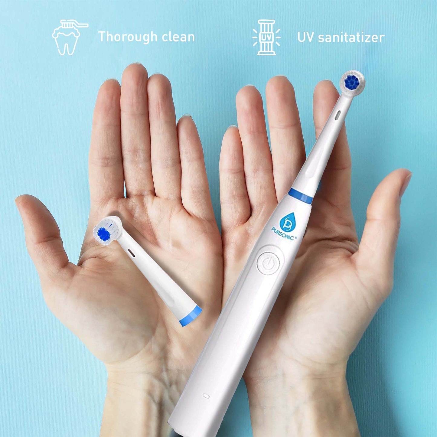 Pursonic Advanced Smile Care Bundle - Kit de blanchiment à LED, bandes de blanchiment et brosse à dents électrique