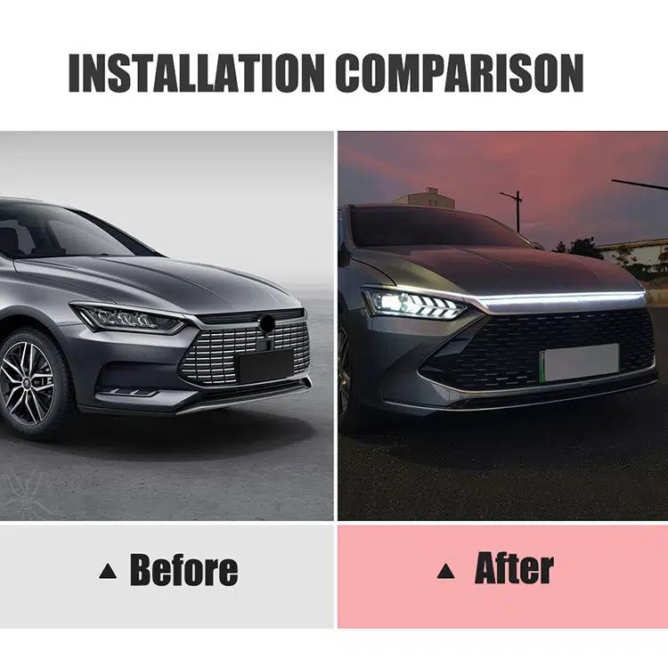 Start-Scan Car LED Hood Light - 12V, Universal, No Battery Needed, High-Intensity LED for Motor Vehicles, Ideal for Starting Engines, Engine Start Light|Modern Car Accessory|Durable Construction, Car Light Accessories