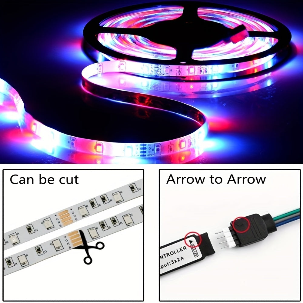 1 Set Of USB DIY Backlight TV Light Belt, LED Strip Lights, 3.28FT/9.84FT SMD 2835 LED Flexible Cabinet Light For Home Decoration