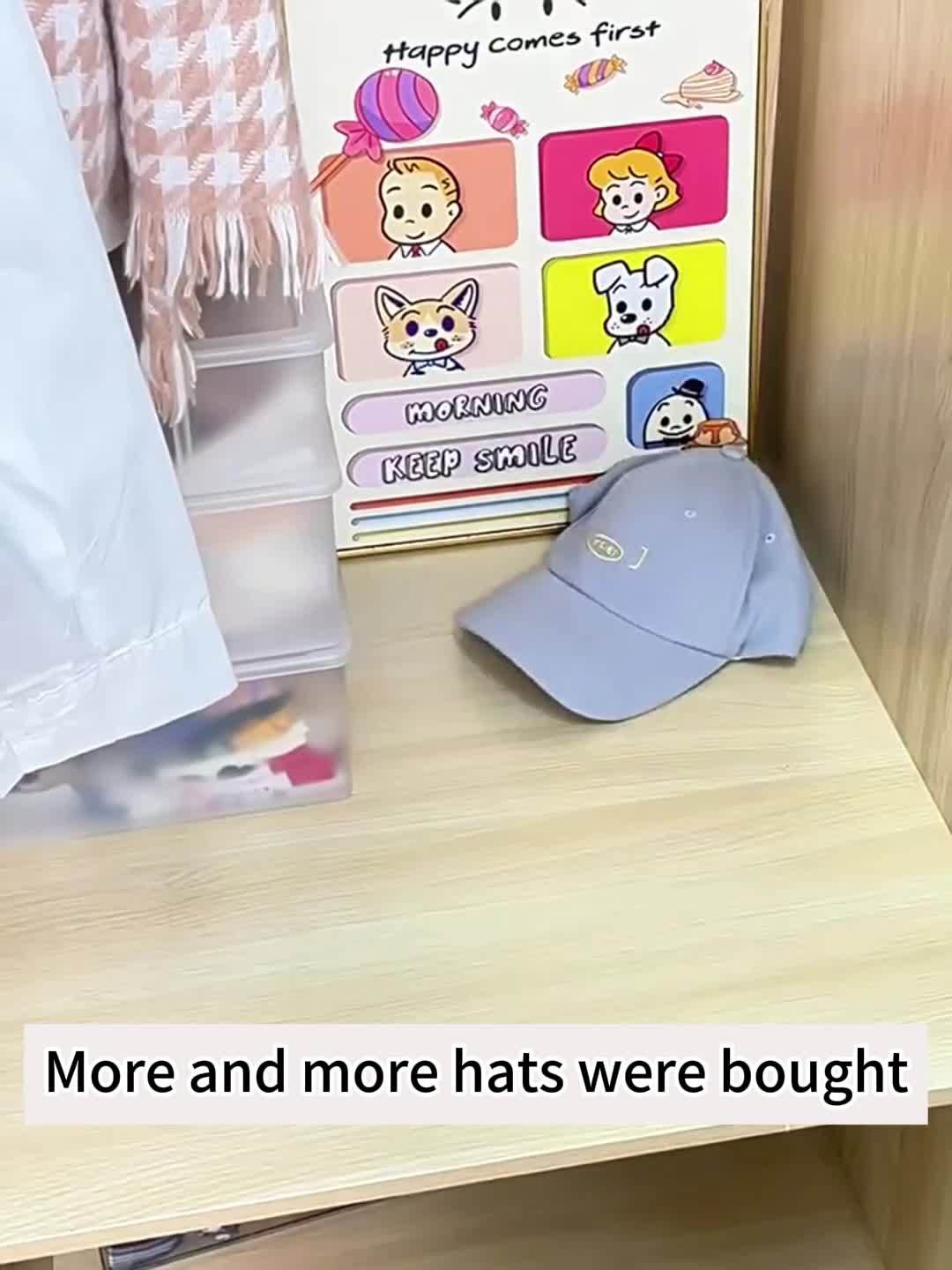 Space-Saving Metal Hat Rack - Portable, Alloy Steel Hanging Organizer for Baseball Caps & More - Perfect for Dorms & Home Storage