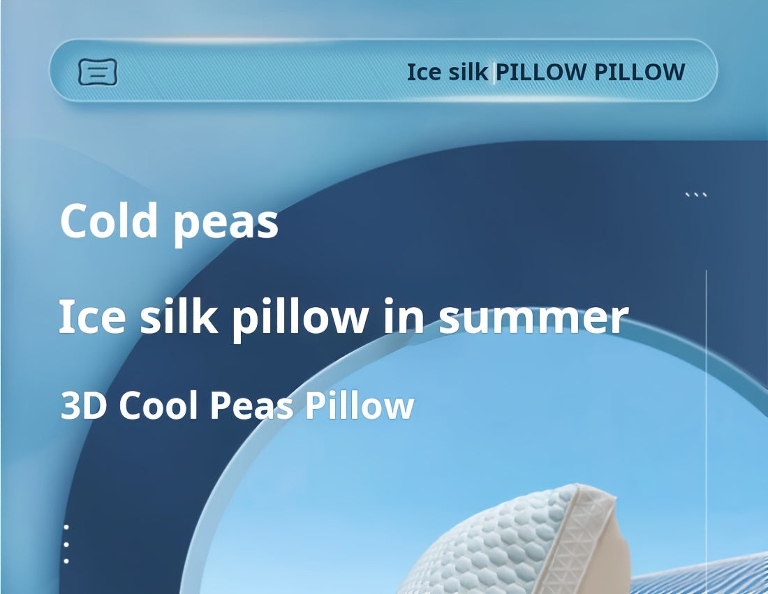 1pc Cold Bean Curd Pillow Supports Neck And Spine For Relaxing Sleep, Sleep Massage Pillow Core, Moisture Absorbing Breathable Household Bedding Pillow Suitable For Living Room, Bedroom, Home Decoration
