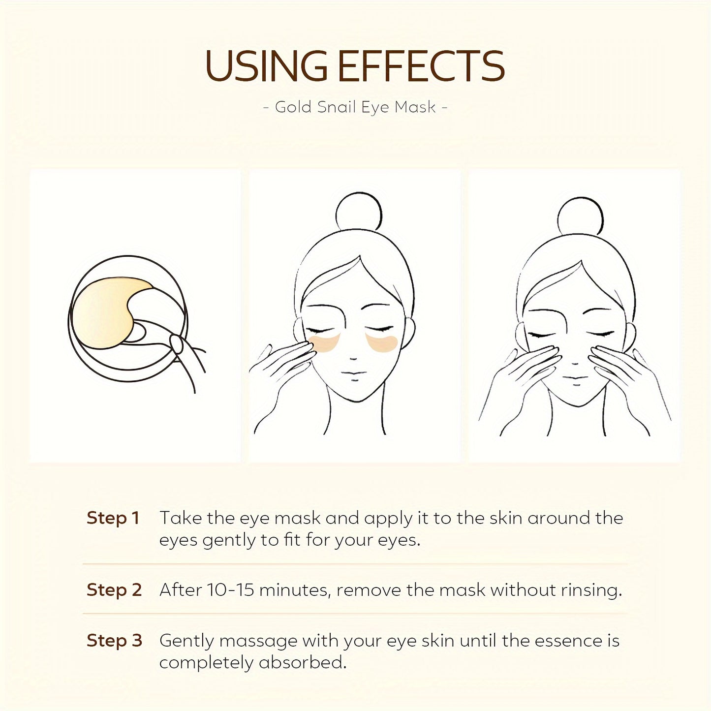 1 Box Snail Eye Mask, Eye Patch, Under Eye Patches For Puffy Eyes, Eye Masks For Dark Circles And Moisturizing