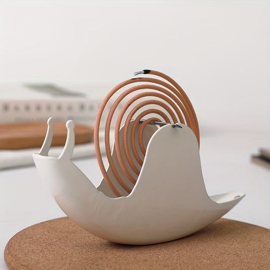 Porte-encens en fer en forme d’escargot 1pc - Décoration intérieure ignifuge, créative et mignonne avec arôme de bois de santal - la décoration esthétique de la chambre