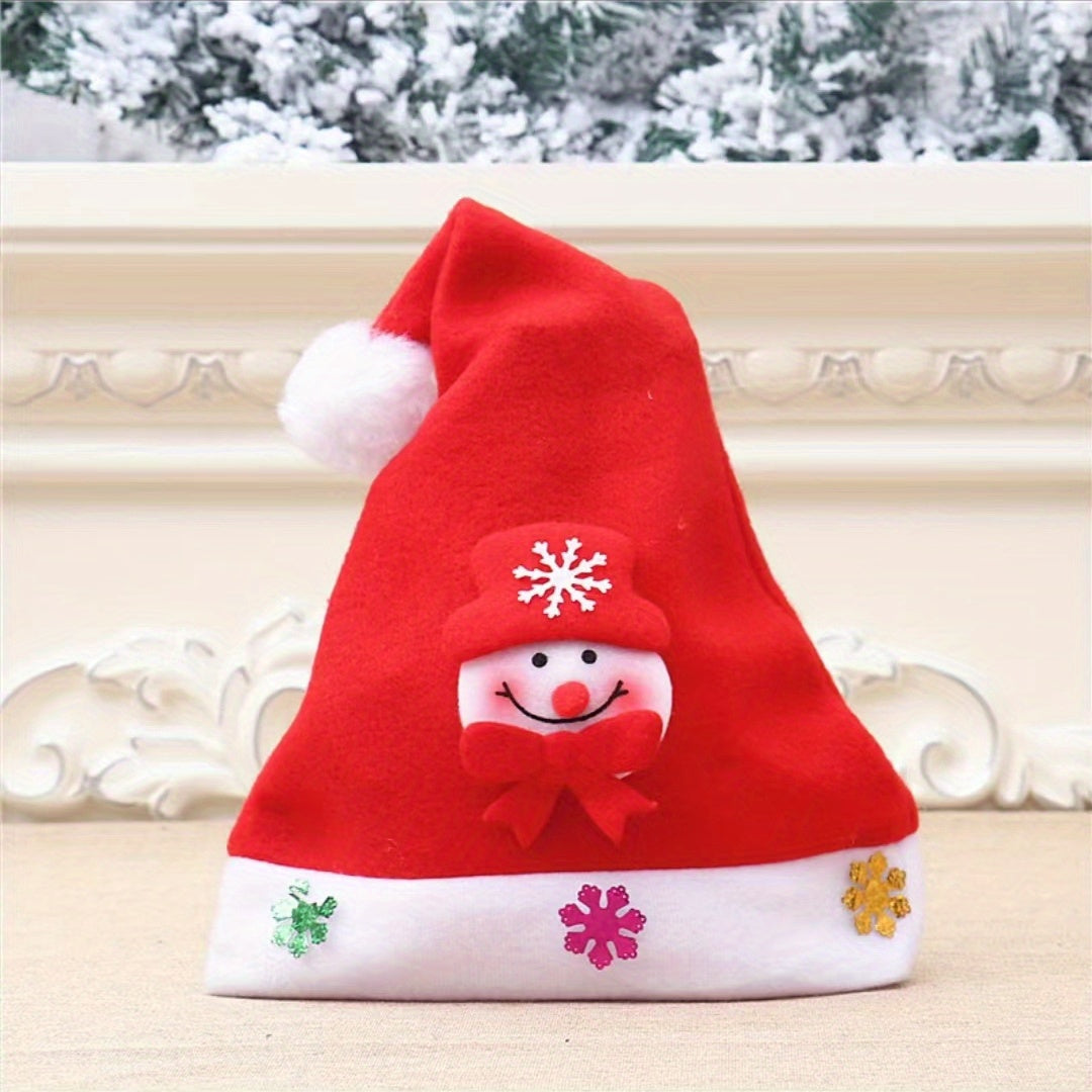 1pc Christmas Luminous Snowman Hat for Adults, Cartoon Christmas Hat, Party Decoration Gift