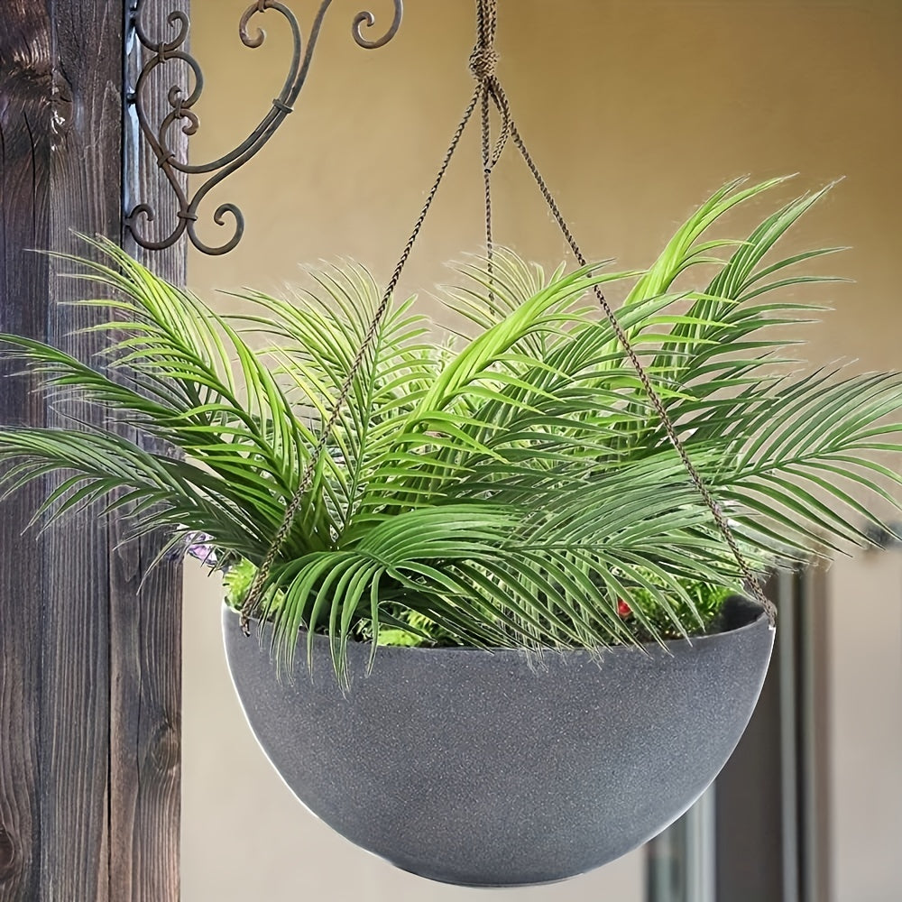 1pc 20" Fake Plants, Large Tropical Palm Tree, Artificial Monstera Faux Plant Tree In Pot For Indoor Outdoor Home Office Garden Decoration