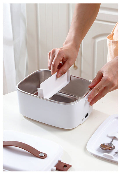 [Portable Electric Lunch Box] 2-in-1 1.8L Electric Lunch Box | Portable Food Heater for Car and Home Use - Kitchen Accessories