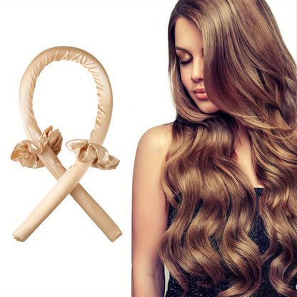 3pcs/Set Bandeau de tige de curling sans chaleur avec liers à cheveux - DIY Lazy Ribbon Hair