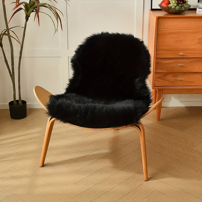 1pc Soft and Fluffy Sheepskin Carpet - Non-slip Artificial Fur Carpet for Bedroom, Living Room and Game Room - Washable and Durable - Very Suitable for Home Decoration and Dormitory
