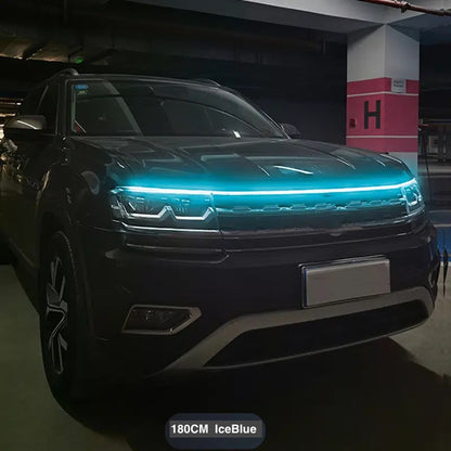 Start-Scan Car LED Hood Light - 12V, Universal, No Battery Needed, High-Intensity LED for Motor Vehicles, Ideal for Starting Engines, Engine Start Light|Modern Car Accessory|Durable Construction, Car Light Accessories