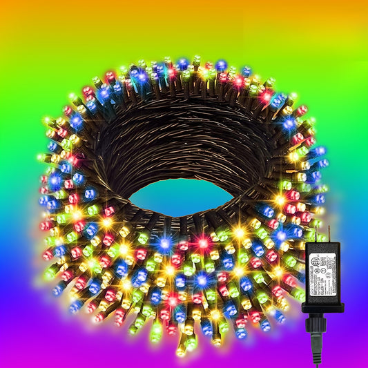 1pc 300/200/100LEDs Christmas Light Outdoor Indoor Light String 8 Modes Christmas Tree Party Garden Lawn Holiday Decoration Memory Function Multi-Warm Colors