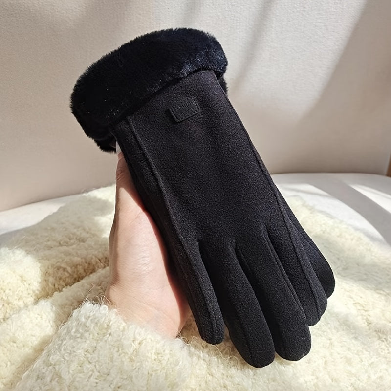 [Winter Touchscreen Gloves] Thickened Warm Winter Gloves - Unisex Touchscreen Gloves for Outdoor Skiing and Cycling - Pair