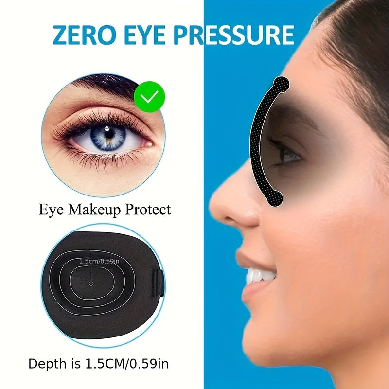 [Blackout Eye Mask] 1/3/5/10 Pack Pure Black 3D Contoured Eye Mask | Soft Comfortable Ergonomic Design, Hypoallergenic & Fragrance-Free, Pure Blackout for Adults, Men & Women - Travel, Home, Office Use, Sleep Enhancement | Mo