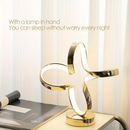 1pc Advanced And Simple Table Lamp, Modern Design Metal Table Lamp For Home Decoration, For Dining Room, Living Room, Bedroom Lighting & Home Décor
