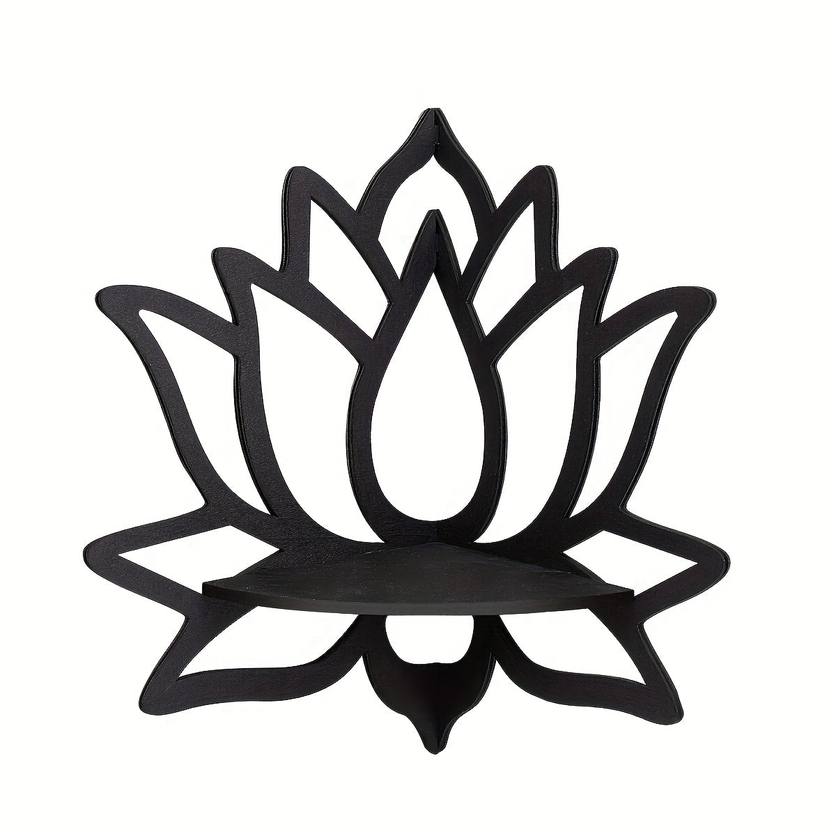 [Creative Lotus Shelf] 1pc Creative Lotus Flower Wall Corner Shelf | Right Angle Decorative Shelf for Home & Wall Decoration
