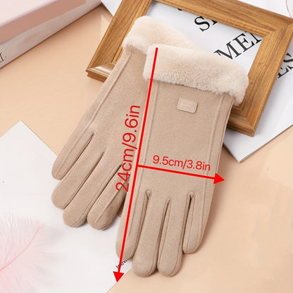 [Winter Touchscreen Gloves] Thickened Warm Winter Gloves - Unisex Touchscreen Gloves for Outdoor Skiing and Cycling - Pair