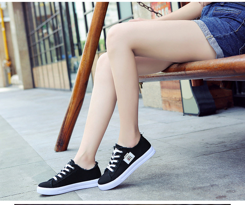 [Casual Canvas Shoes] White Women's Casual Round Toe Solid Color Canvas Shoes | Flat Bottom, PVC Sole, Fabric Upper And Insole, Hand Wash, No Dry Clean, Spring, Autumn, All Season 2022