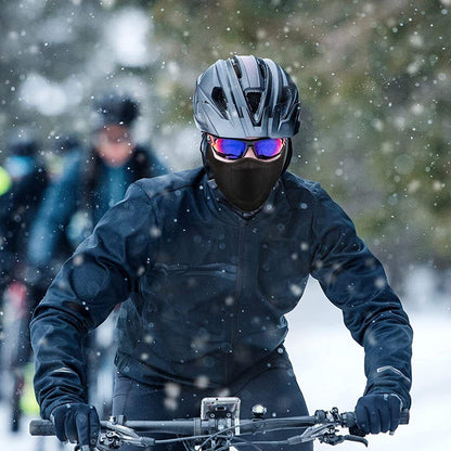 Stay Warm and Comfortable During Winter Activities with this Men's Half Face Mask with Earmuffs!