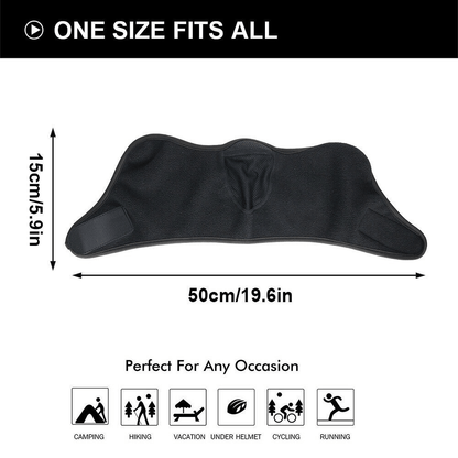 Stay Warm and Comfortable During Winter Activities with this Men's Half Face Mask with Earmuffs!