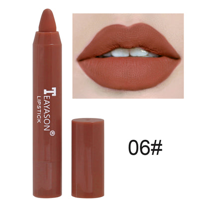 12 Colors Sexy Matte Lipstick Waterproof Long Lasting Color Rendering Non-stick Velvet Lips Liner Pencil Woman Makeup Cosmetics Valentine's Day Gifts