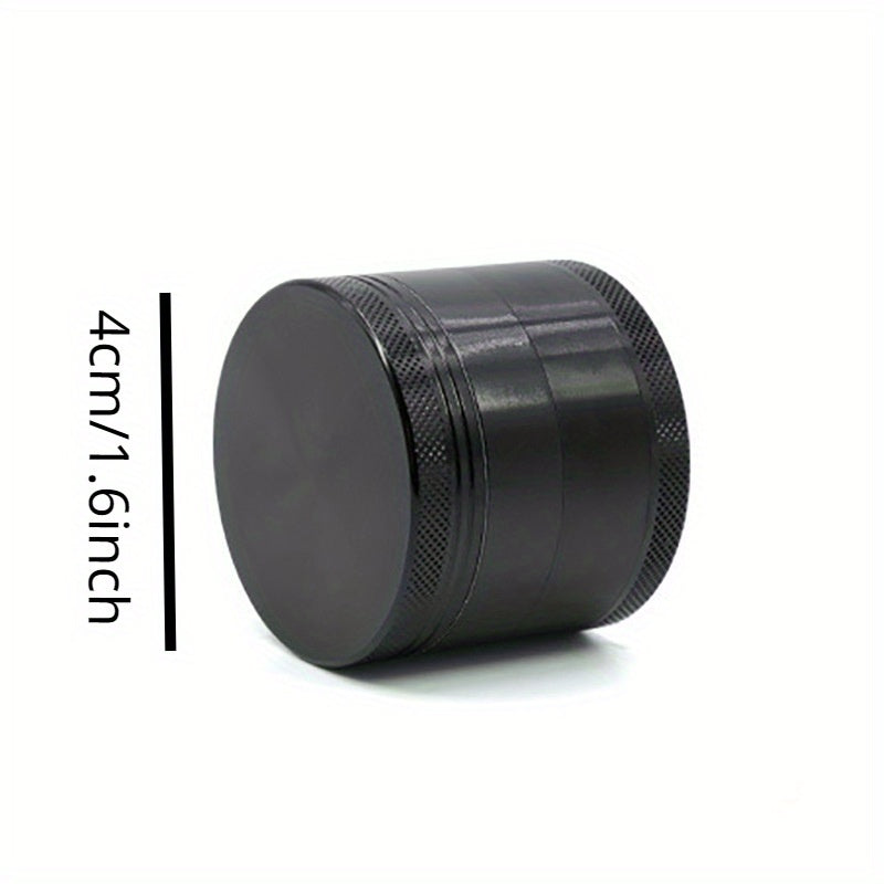 1pc 4-Layer Premium Aluminum Alloy Grinder - Effortless Spice Crushing, Herb Grinding, and Kitchen Prep - Durable, Easy-to-Clean, Compact Design, Perfect for Chrismas Gifts, Halloween Gifts, and Halloween Decoration