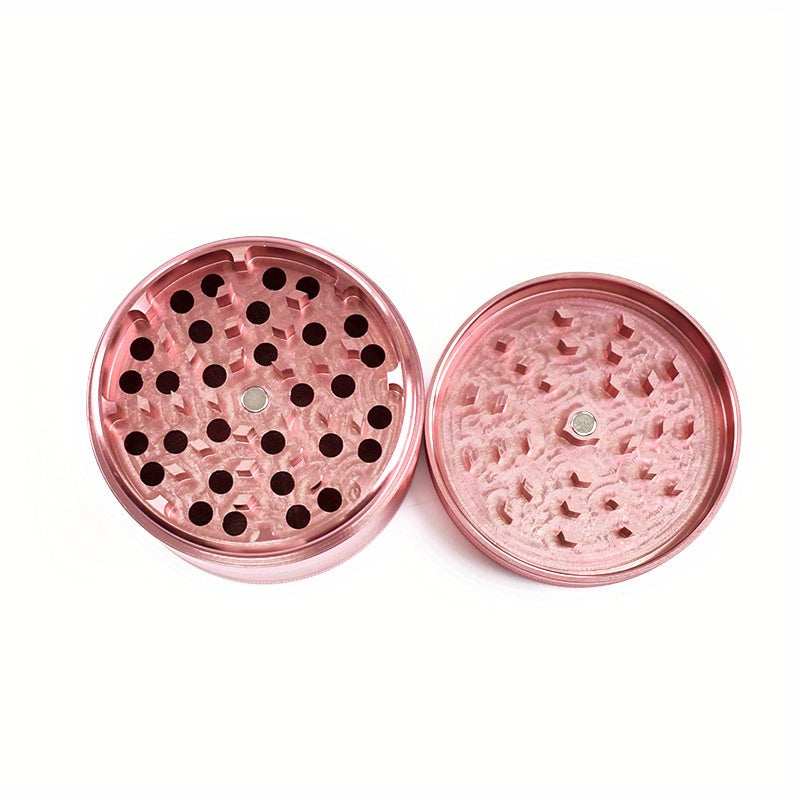 1pc 4-Layer Premium Aluminum Alloy Grinder - Effortless Spice Crushing, Herb Grinding, and Kitchen Prep - Durable, Easy-to-Clean, Compact Design, Perfect for Chrismas Gifts, Halloween Gifts, and Halloween Decoration