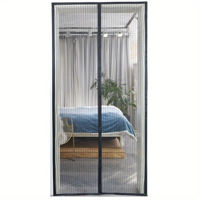 [Magnetic Screen Door] Heavy-Duty Magnetic Screen Door | Self-Sealing, Hands-Free Mesh for Insect Protection, Pet & Youngsters Friendly, Easy Installation with Magnetic Strips, Durable Nylon Material, Bohemian Style