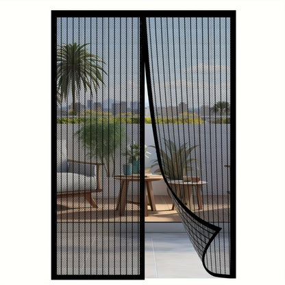 [Magnetic Screen Door] Heavy-Duty Magnetic Screen Door | Self-Sealing, Hands-Free Mesh for Insect Protection, Pet & Youngsters Friendly, Easy Installation with Magnetic Strips, Durable Nylon Material, Bohemian Style
