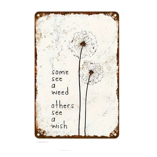15cm X 20cm (5.85in X 7.8in), 2D Plane Effect, Interesting Dandelion Wishing Wooden Decoration, Suitable for Wall Decoration, Living Room Decoration, Home Decoration, Making the Decoration More Meaningful and Colorful, 2D Fla