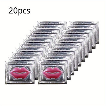 10Pcs Pink Crystal Lip Mask Patches, Hydrating And Moisturizing, Keep All-Day Moisture For Lip, Long-lasting Effect, The Lip Line, Great For Fight Chapped, Plump Lips