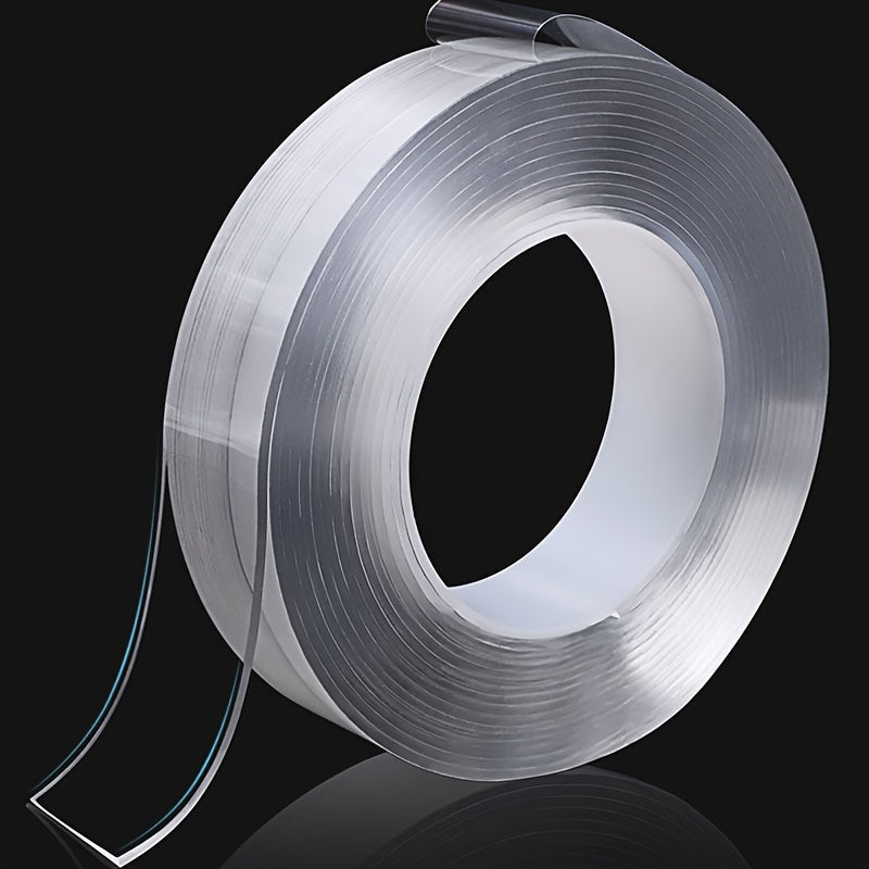 1pc 3 Styles Fixing Tape, Transparent, Easy To Use, Strong Viscosity, Suitable For Wall Fixing, Home Decoration