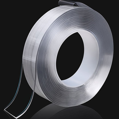 1pc 3 Styles Fixing Tape, Transparent, Easy To Use, Strong Viscosity, Suitable For Wall Fixing, Home Decoration